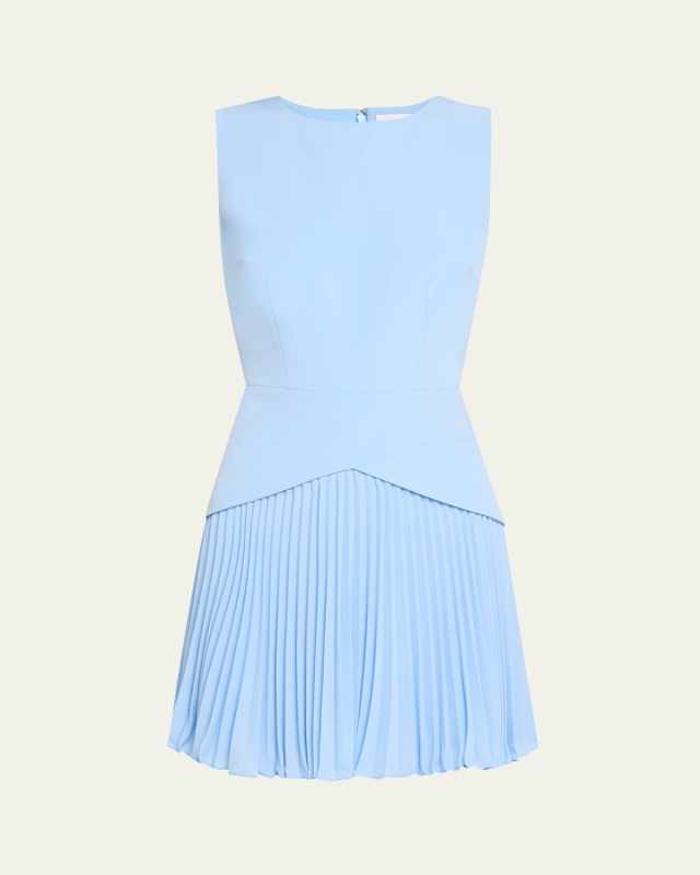 Haddy Sleeveless Pleated Mini Dress